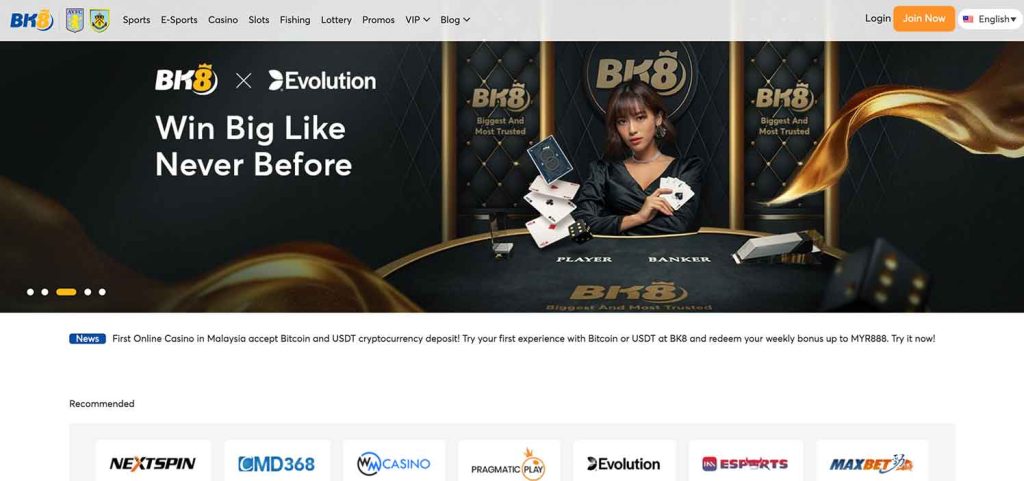 BK8 Online Casino Review