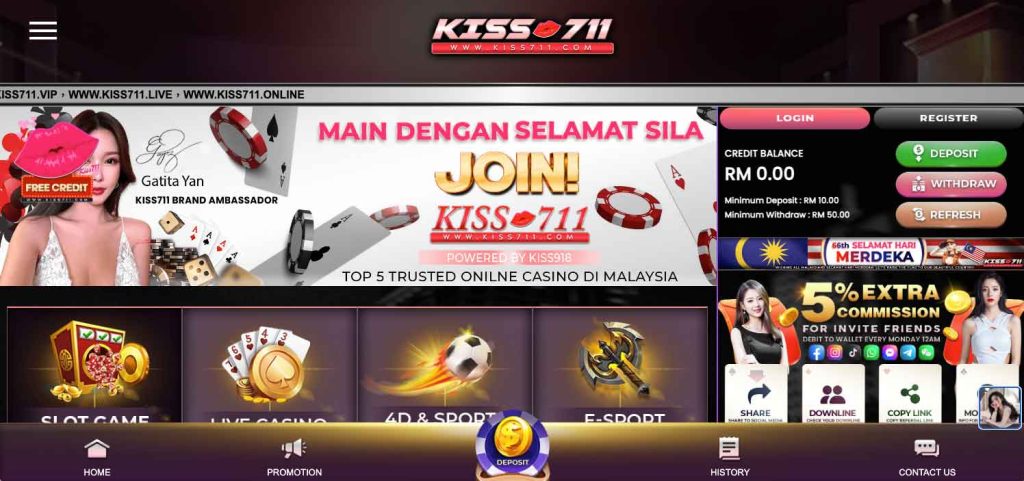 Kiss711 Wallet Online Casino