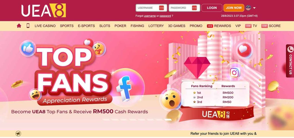 UEA8 Casino Malaysia Review