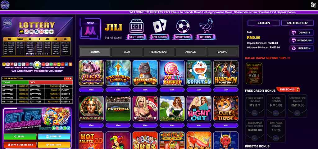 KKBet33 E-Wallet Casino Latest Review